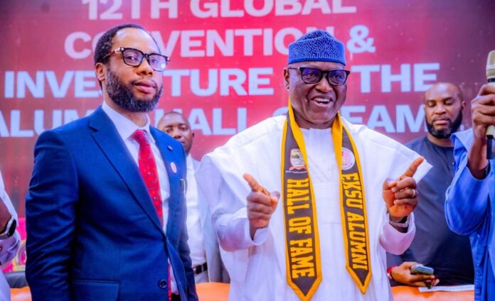 Ekiti Governor Biodun Oyebanji At Eksu Alumni Hall