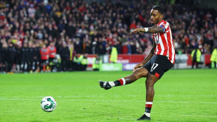 Ivan Toney Playing Football In Action