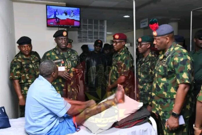 Lieutenant General Waidi Shaibu Hospital Visit