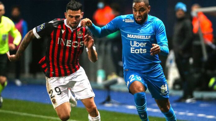 Nice Vs Marseille Football Match Atmosphere