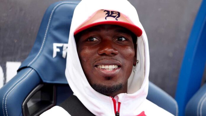 Paul Pogba On The Field With As Monaco