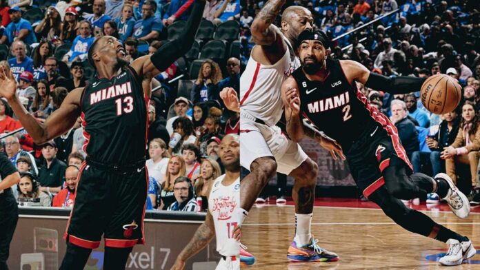 Philadelphia 76ers Vs Miami Heat Game Action