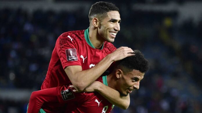 Achraf Hakimi Playing For Morocco