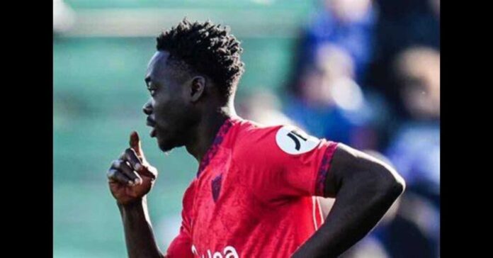 Akor Adams Sevilla Striker Offside