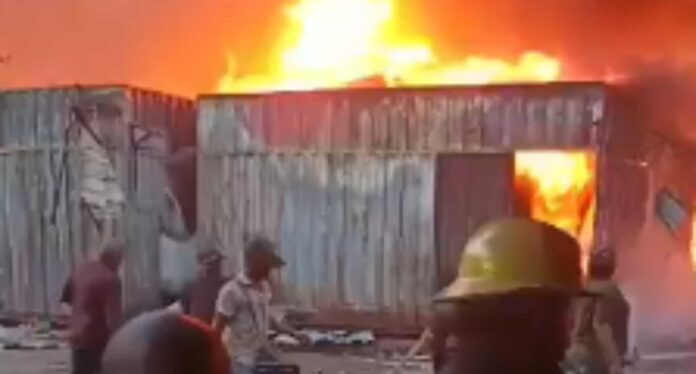 Arena Market Fire Outbreak Lagos