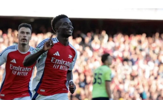 Arsenal Vs Brentford Premier League Action