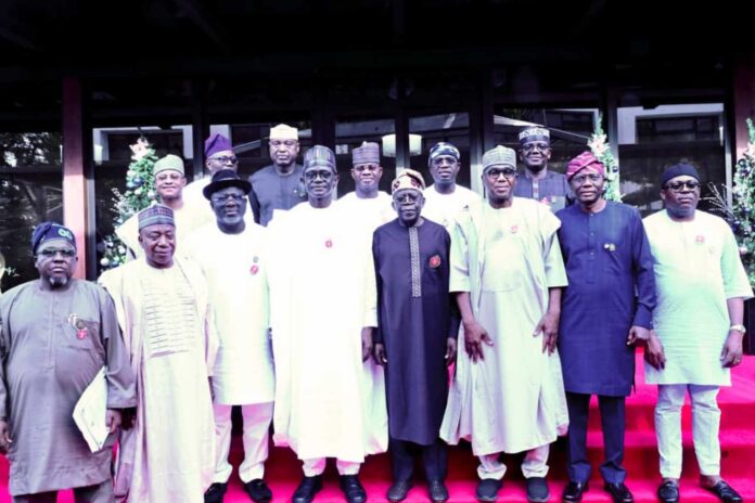 Bola Ahmed Tinubu At National Executive Meeting Abuja