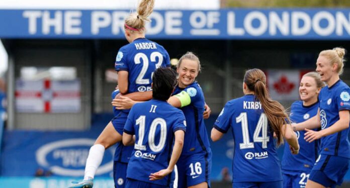 Chelsea Women Celebrating Goal