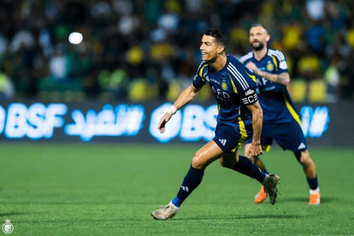 Cristiano Ronaldo Scoring Goal For Al Nassr