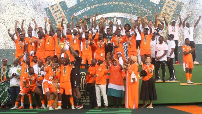 Ivory Coast Football Team Celebrating