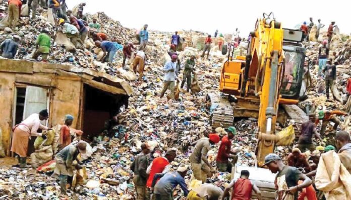 Man Dumping Waste In Lagos