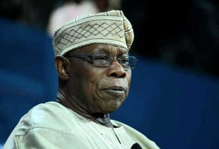 Olusegun Obasanjo During Interview With Professor Toyin Falola