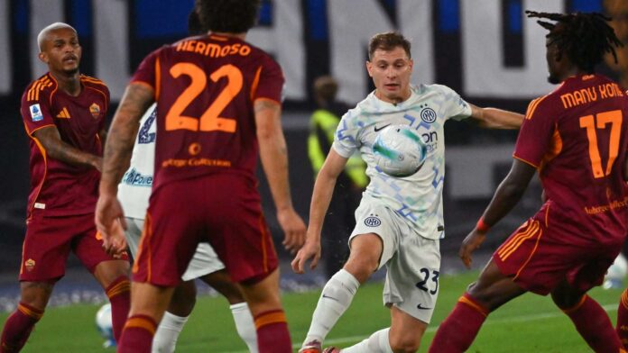 Pio Esposito And Inter Milan Players At San Siro