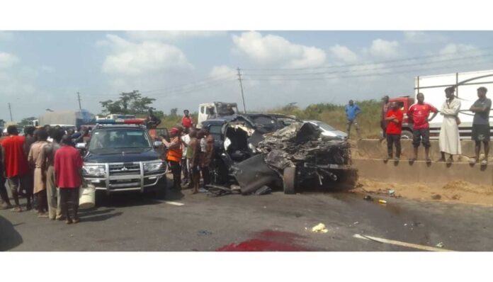 Anthony Joshua Car Crash Lagos