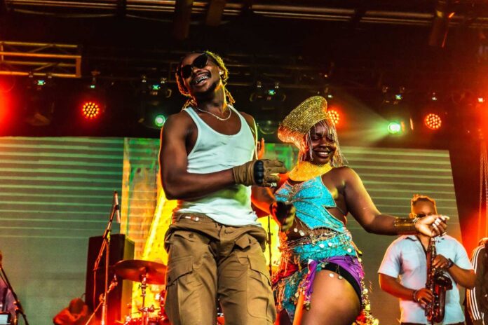 Asake Performing On Stage