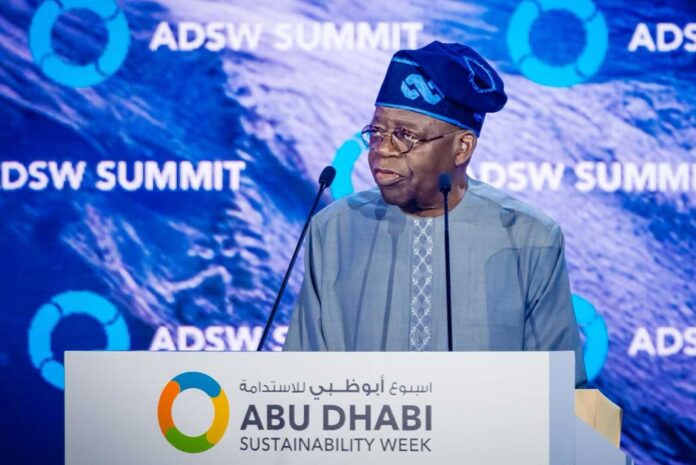 Bola Tinubu Abu Dhabi Sustainability Week 2026