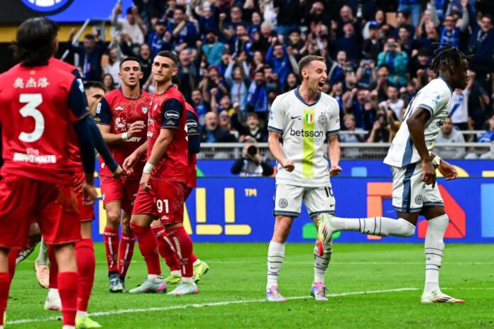 Cagliari Vs Ac Milan Soccer Match