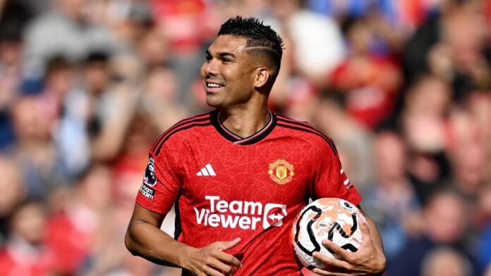 Casemiro Playing For Manchester United