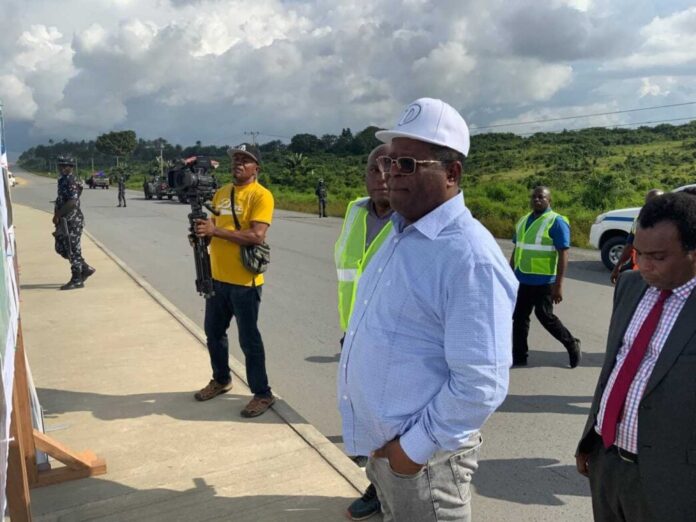 David Umahi Inspecting Lagos Calabar Coastal Highway