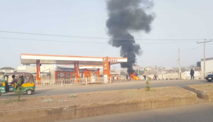 Fire At Filling Station In Jos