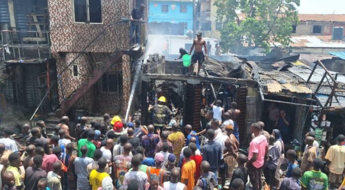 Fire Outbreak At Amuwo Odofin Industrial Estate