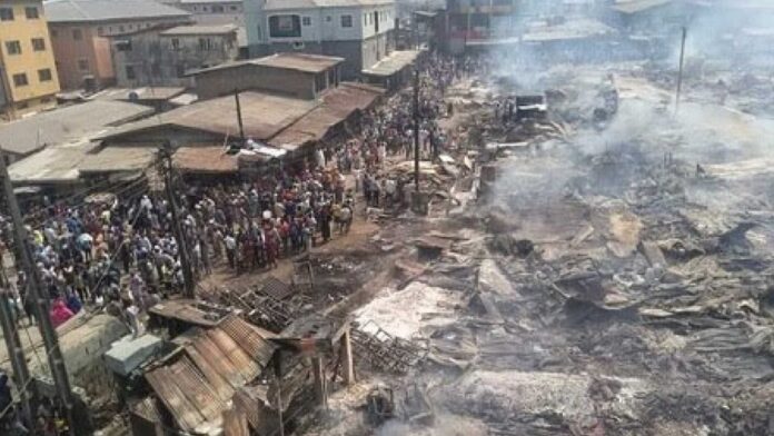 Fire Outbreak Owode Market Offa
