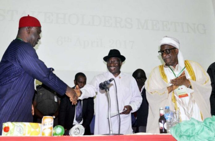 Goodluck Jonathan Pdp Meeting Abuja