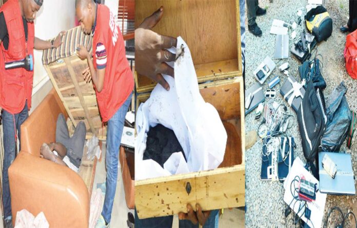 Internet Fraud Suspect With Gadgets