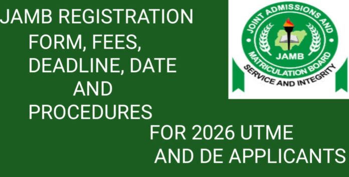 Jamb Utme Registration 2026