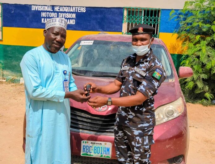 Kano State Police Recover Stolen Car