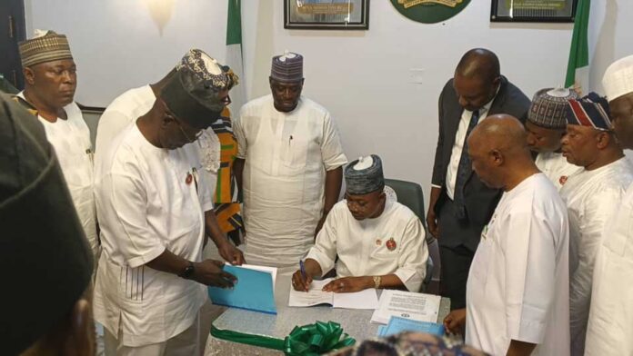 Kogi State Governor Ahmed Ododo Signing Laws
