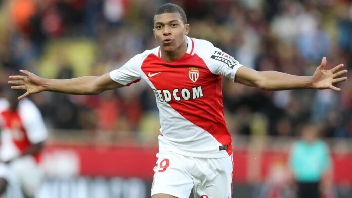 Kylian Mbappe Scores Goal Against Monaco