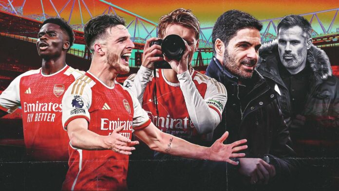 Mikel Arteta With Arsenal Players