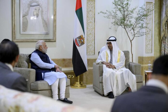 Modi And Mohammed Bin Zayed Meeting