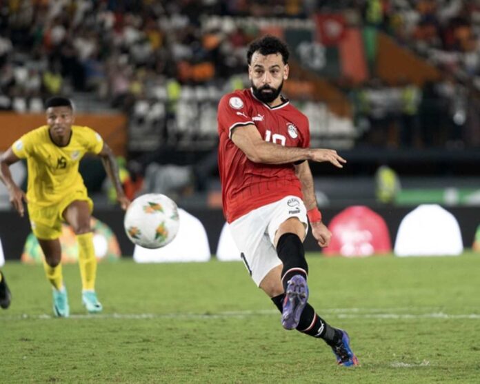 Mohamed Salah In Action For Egypt