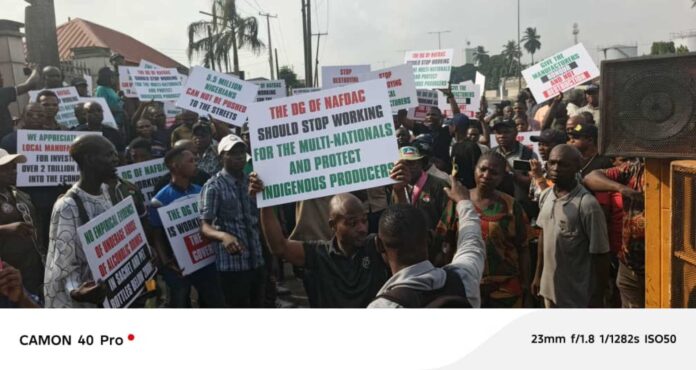 Nafdac Lagos Protest Alcohol Ban