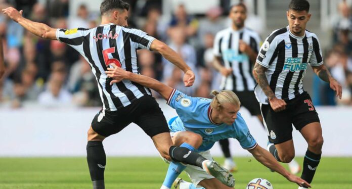 Newcastle Vs Manchester City Soccer Match