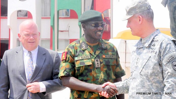 Nigerian Army Chief With Us Army Officer