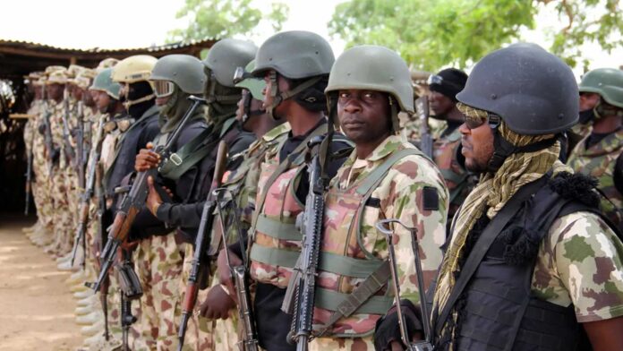 Nigerian Army Soldiers Protesting Salary Issues