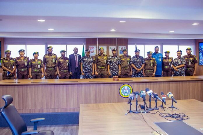 Nigerian Customs Officers Inspecting Cocaine Haul