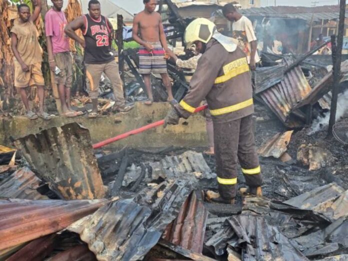 Nigerian Firefighters Battling Fire Outbreaks