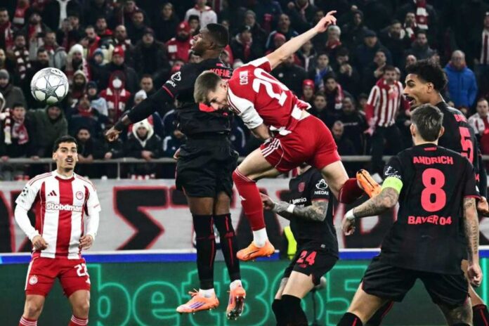 Olympiacos Vs Bayer Leverkusen Football Match