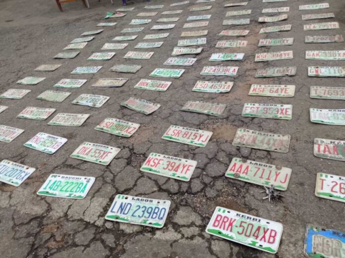 Oyo State Police, Vehicles With Fake Plates