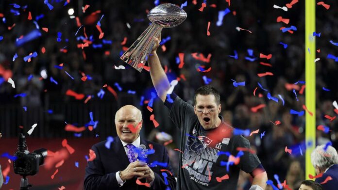 Patriots Super Bowl Win Celebration
