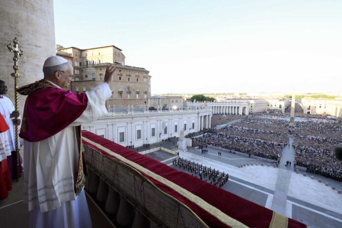 Pope Leo Xiv With Cardinals In Vatican