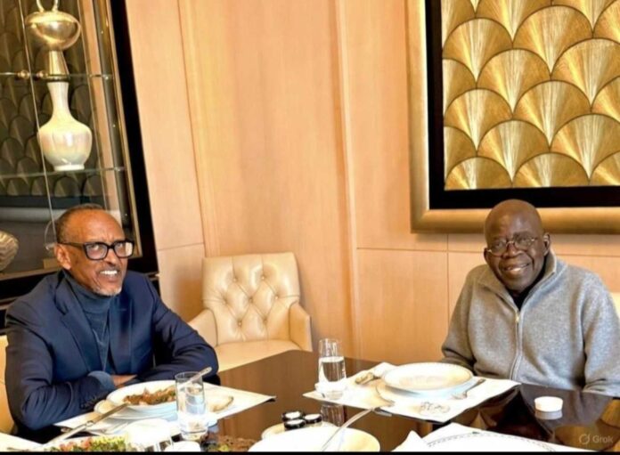 President Tinubu Meeting Paul Kagame