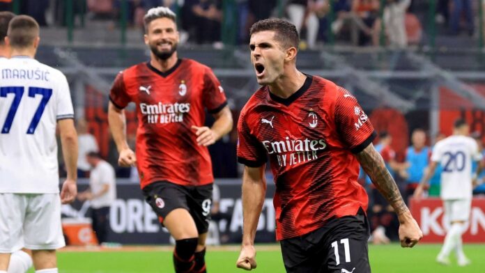 Pulisic Goal Celebration Ac Milan