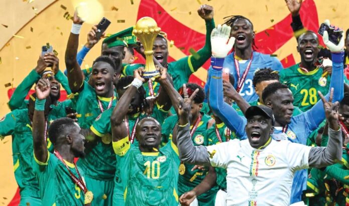 Senegal Football Team Afcon Celebration