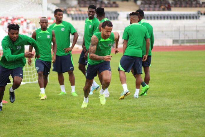 Super Eagles Players Training