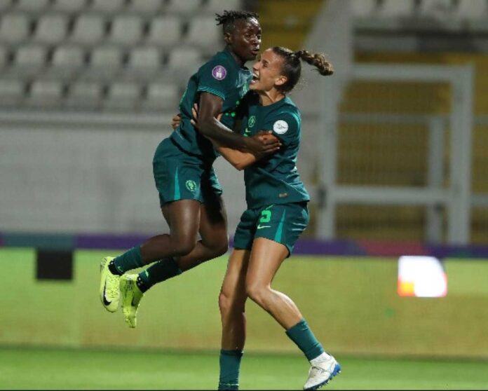 Super Falcons Players In Action